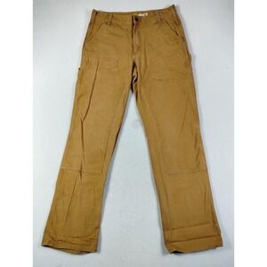 Carhartt Rugged Flex Pants‎ Mens 34x34 Brown Double Knee Carpenter Workwear